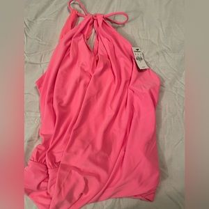 Express Surplice Cutout Halter Cami